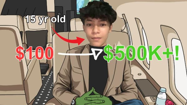 This 15 Year Old Made $100 Into Multiple 6 Figures While In School